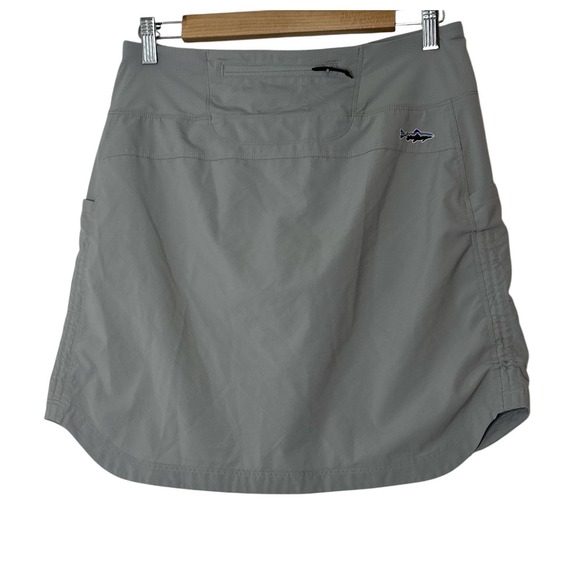 Patagonia Tech Skort Light Gray Womens Size Small Lined Pockets Outdoors Active - Picture 1 of 7